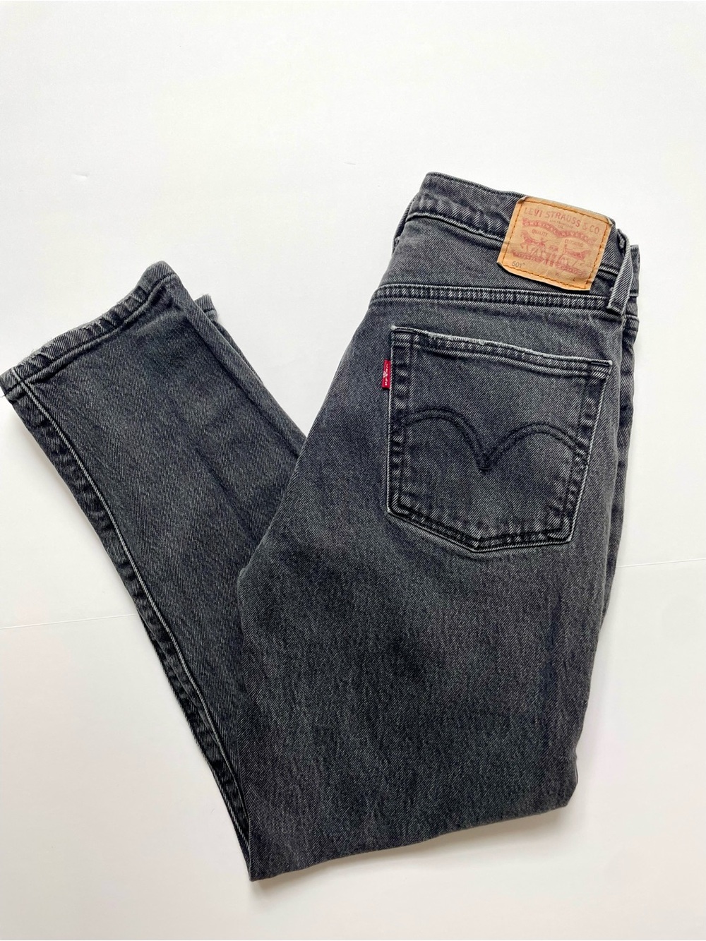 Levi's 501 Women’s Crop High Waisted Black Jeans
